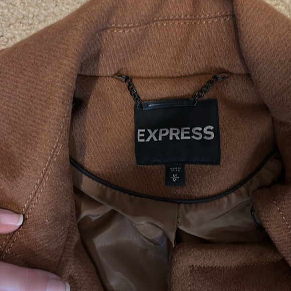 Men's Brown Double-Breasted Trench Coat - Picture 3 of 10